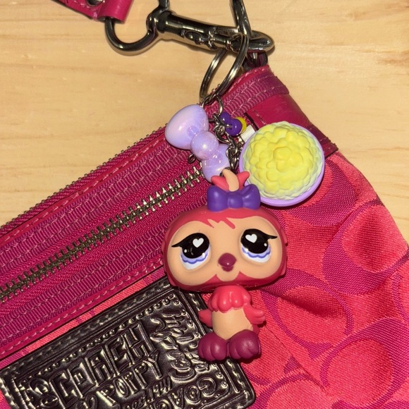 Littlest Pet Shop G7 Series 4 Pink owl Keychain – Custom Bag Charm - Picture 1 of 7